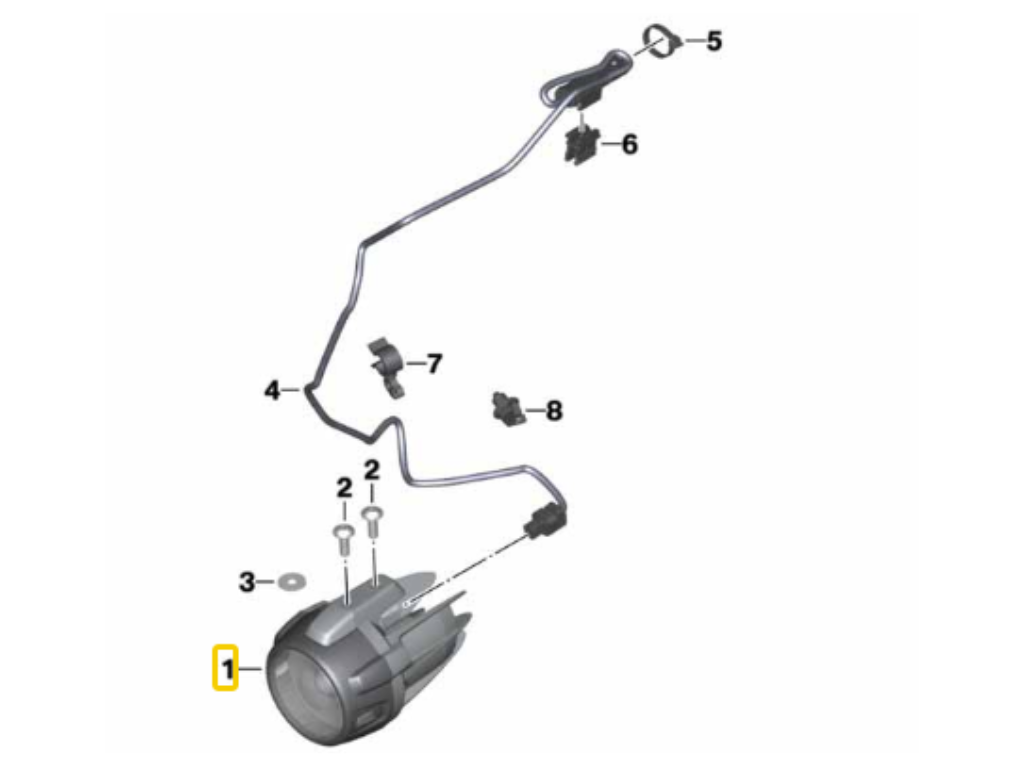 Farol De Led Nano R 1600 N1 63178559207 — BMW Motorrad