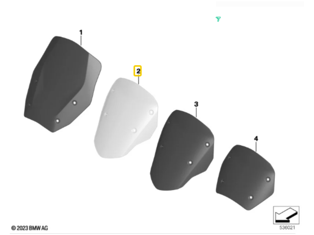 Para-Brisas Desportivo R 1300 GS N2 46637108625 — BMW Motorrad
