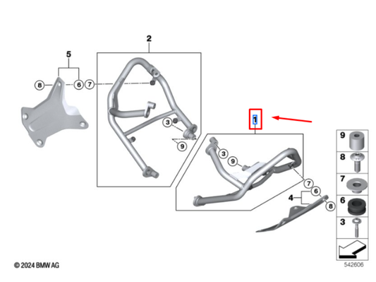 Bloqueio Do Sistema Fecho BMW R 1200 GS/ F 850 GS/ R 1250 GS N1