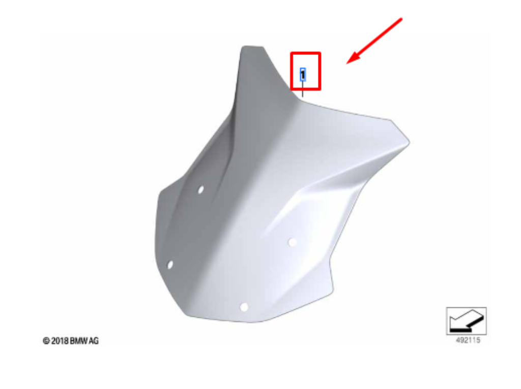 Para Brisa Alto BMW Motorrad  1250 GS / R 1250 GS ADV N1 46638557868 — BMW Motorrad - vista 2