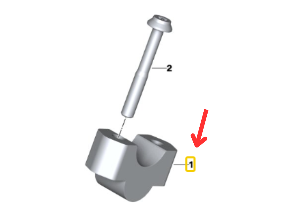 Extensão Do Guidão F 850 GS/ F 900 GS N1 32711697931 — BMW Motorrad