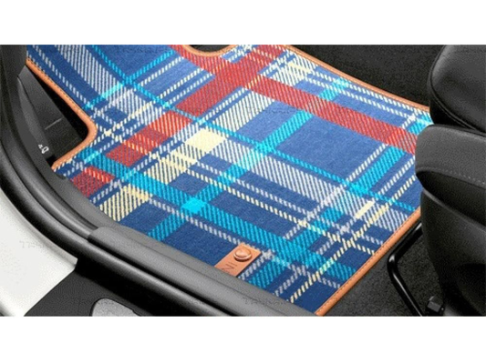 Tapetes MINI Cooper F56 Dianteiro Speedwell Blue de Tecido