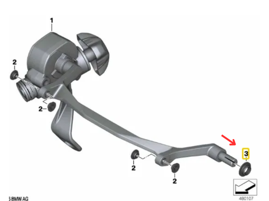 Apoio de Ajuste Para-Brisa BMW Motorrad R 1200 GS/ R 1250 GS N3