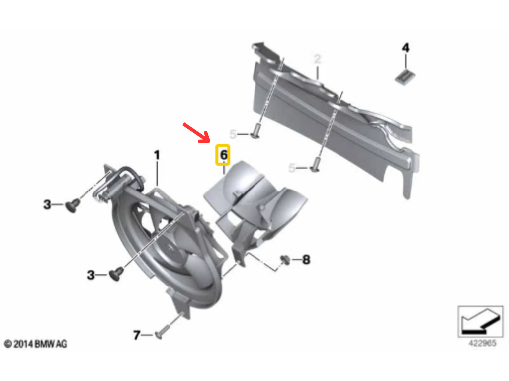 Caixa Da Ventoinha BMW Motorrad F 700 GS/ F 650 GS/ F 800 GS N6