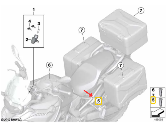 Canhão De Fecho BMW Motorrad F 750/ GS F 900/ GS F 850 GS N5