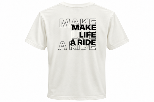 Camiseta BMW Motorrad Make Life a Ride Masculina Branca Tam M