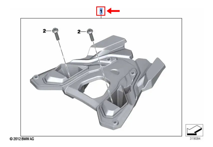 Suporte Top Case BMW Motorrad R 1200 GS / R 1250 GS