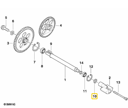 Anel Retentor do Eixo do Balanceiro BMW R 1200 GS/ R 900 RT/ R 12 N10