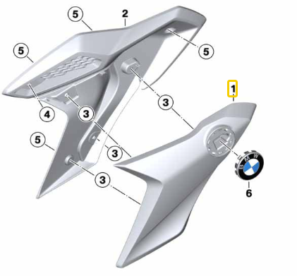 Porta Emblema Lado Direito G 310 GS N1