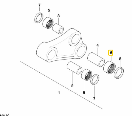 Rolamento De Agulhas F 700 GS/ F 650 GS/ F 800 GS N6