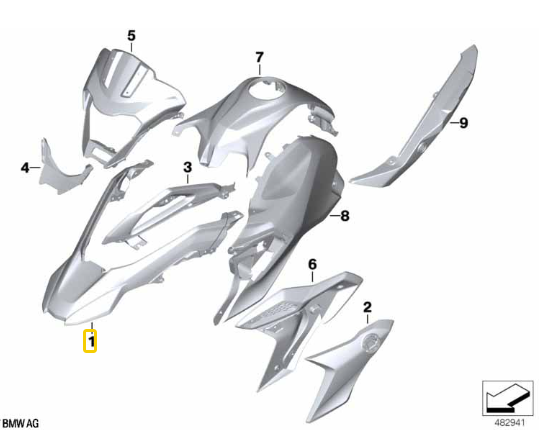Resguardo Superior Da Roda Dianteira G 310 GS N1