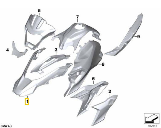 Resguardo Superior Da Roda Dianteira G 310 GS