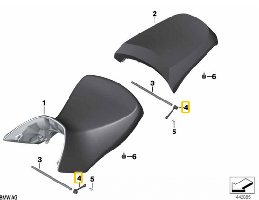 Retentor Do Assento Banco Da Moto R 1200 GS