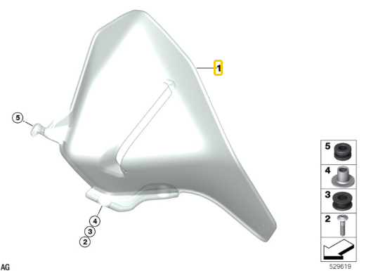 Revestimento Do Cockpit Esquerdo R 1300 GS