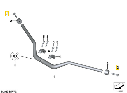 Parafuso De Cabeça Cilindrica M10X50 R 1300 GS/ R 1200 GS/ F 750 GS N3