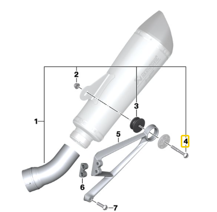 Parafuso De Cabeça Cilindrica M8X60 R 1300 GS/ 2 1200 GS/ F 850 GS N4