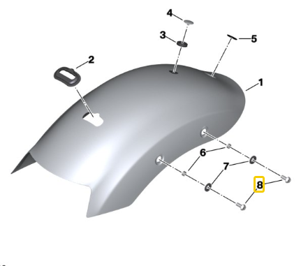 Parafuso Cabeça Cilindrica M8X20 R 1300 GS/ F 850 GS/ F 750 GS N8