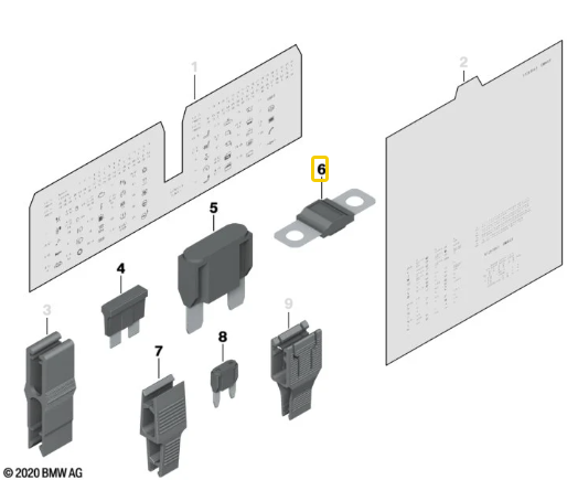 Fusível 50A R 1200 GS/ R 1250 R