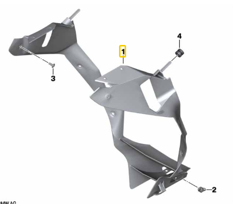 Guia Ventilação Do Radiador B S 1000 RR N1