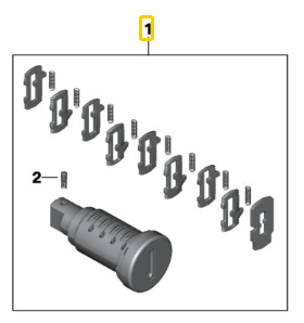 Canhão De Fecho Trancamento do Capacete