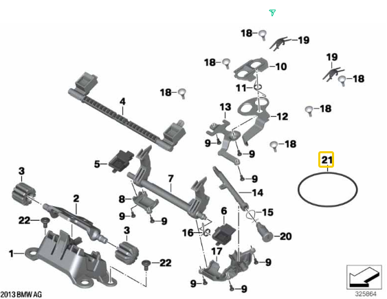 Anel Oring R 1200 GS/ R 1250 GS/ R NINE T N21