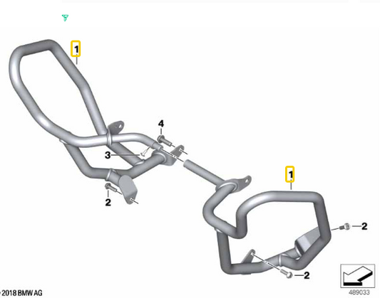 Aro De Proteção Do Motor F 850 GS/ F 900 GS N1