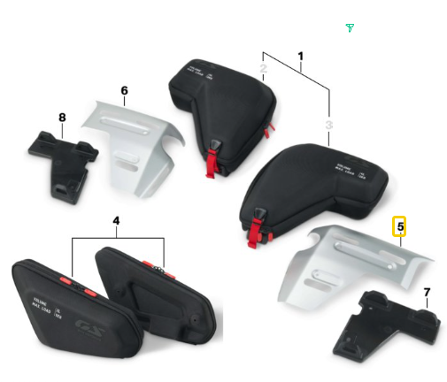 Guarnição Do Radiador Esquerda