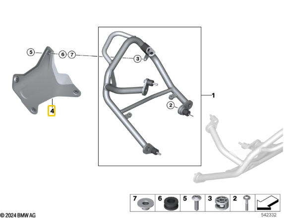 Guarnição Motor Esquerdo