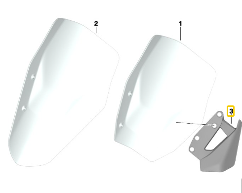 Defletor Aerodinâmico Esquerdo