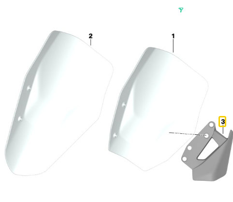 Defletor Aerodinâmico Direito