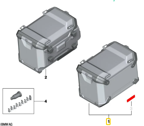 Mala Alumínio Preto Esquerda
