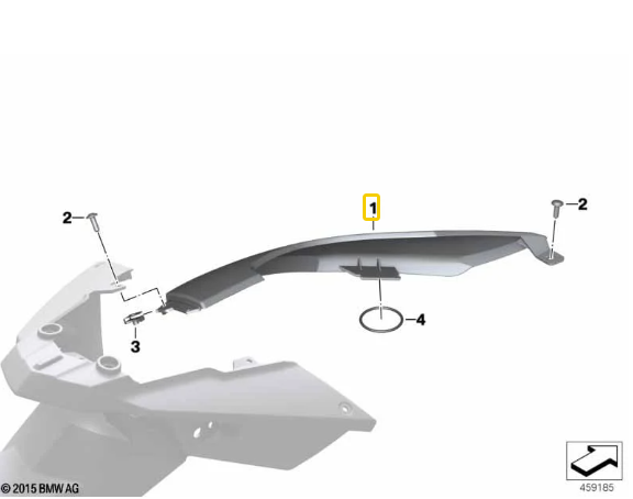 Revestimento Lateral Traseiro Direito F 700 GS/ F 650 GS/ F 800 GS N1