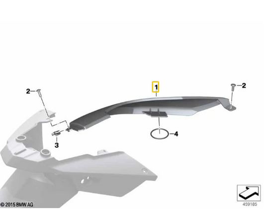 Revestimento Lateral Traseiro Direito F 700 GS/ F 650 GS/ F 800 GS N1