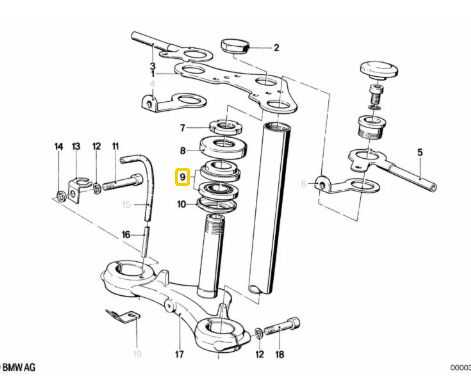 Rolamentos De Roletes Cônicos F650 GS/ F700 GS/ F800 GS N9
