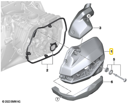 Tampa Das Válvulas Esquerda BMW Motorrad R1300 GS N1