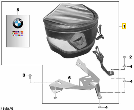 Depósito de Combustível Tankbag MOTORRAD S1000 RR