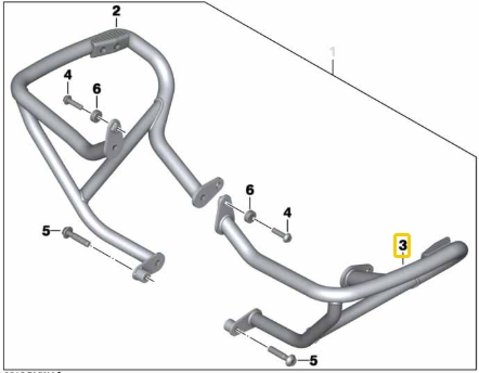 Aro De Proteção Do Motor MOTORRAD R1200 GS N2