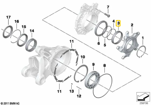 Anel B MOTORRAD R1200 GS/ R900 RT/ R1200 RT N3