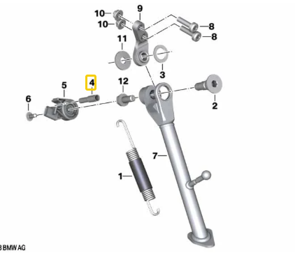 Adaptador Do Sensor Do Descanso Lateral MOTORRAD G310 R N4