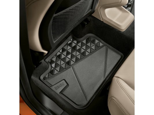 Tapetes BMW iX1, iX2 e X2 Traseiro de Borracha