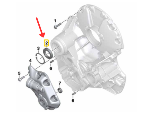 Anel De Vedação Do Eixo B MOTORRAD R 1200 GS N2
