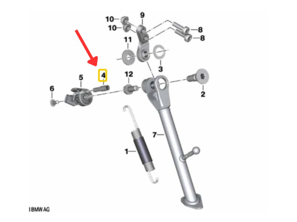 Adaptador Do Sensor Do Descanso Lateral MOTORRAD G310 R N4 46539457236 — BMW Motorrad