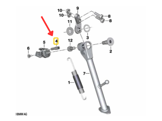 Adaptador Do Sensor Do Descanso Lateral MOTORRAD G310 R N4