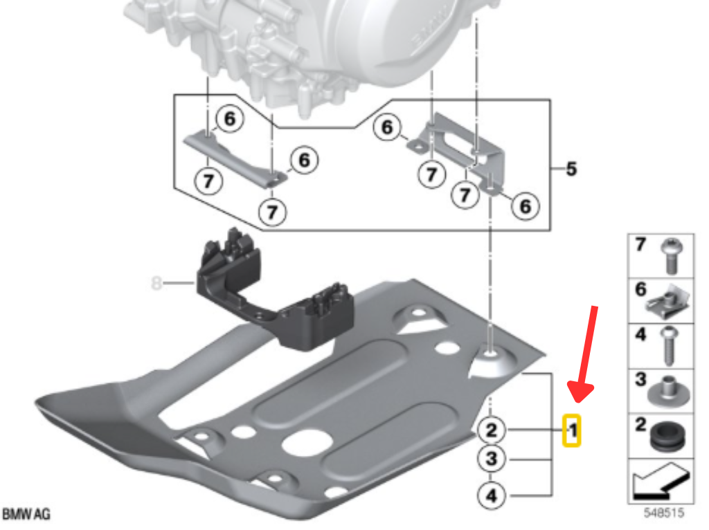 Anel De Aço MOTORRAD F650 GS N3 11257652916 — BMW Motorrad
