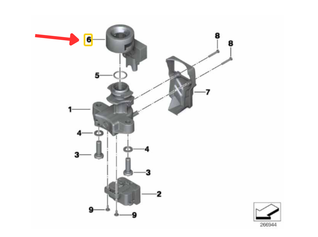 Antena Circular R 1200 GS/ R 900 RT/ F 800 R N6 61357705247 — BMW Motorrad