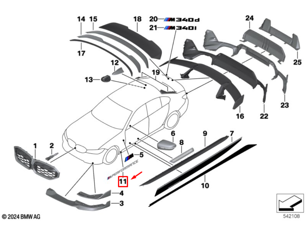 Adesivo BMW M Performance — BMW - vista 2