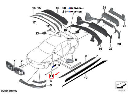 Adesivo BMW M Performance — BMW - vista 2