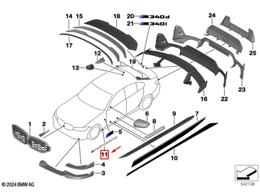 Adesivo BMW M Performance