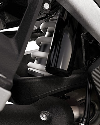 Suspensão traseira mais estável.