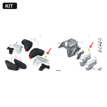 Kit Guarnição do Radiador Esquerda e Direita BMW Motorrad R 1300 GS Adventure